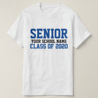 Classe de Mais velho de 2020 Blue Custom School Gr