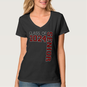 Camiseta CLASSE DE mais velho DE 24 - MAIS VELHO MAROON CLA