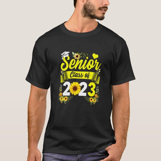 Camiseta Classe De Mais velho De Girassol Da Escola De Grad (Frente)
