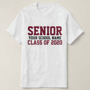 Camiseta Classe de Mais velho de Graduação de Texto Perso