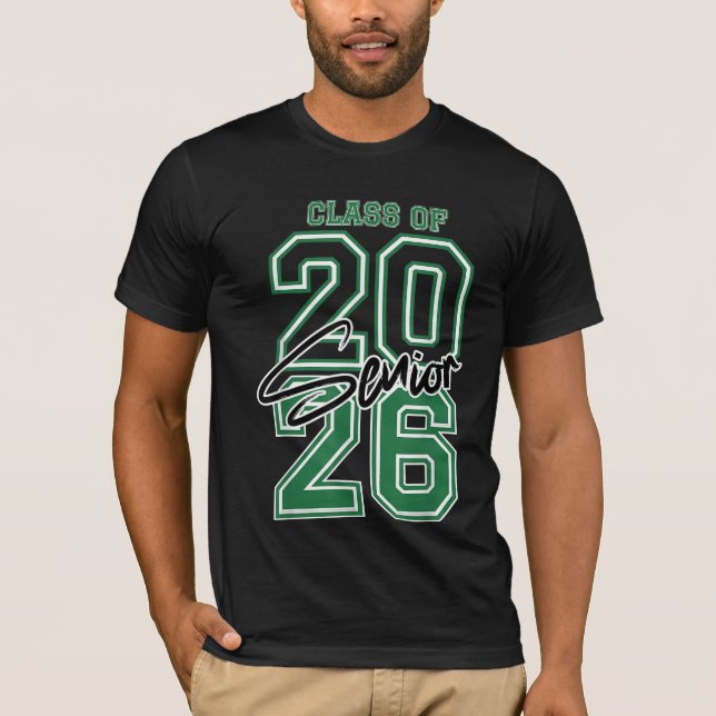 Camiseta Classe de Mais velho de Graduação Escolar de 2026 (Frente)
