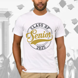 Camiseta Classe de mais velho do Crachá Dourado 2025