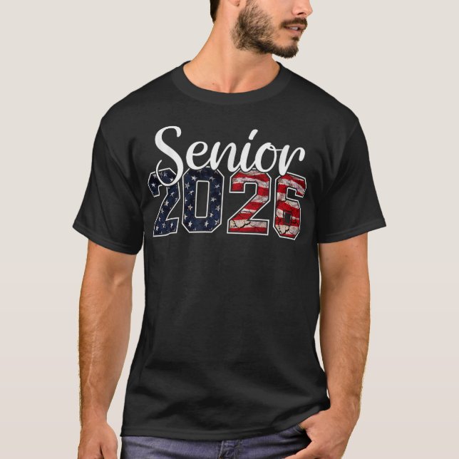 Camiseta Classe de Mais velho formando de Graduação America (Frente)