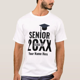 Camiseta Classe de Mais velho moderno do ano personalizado