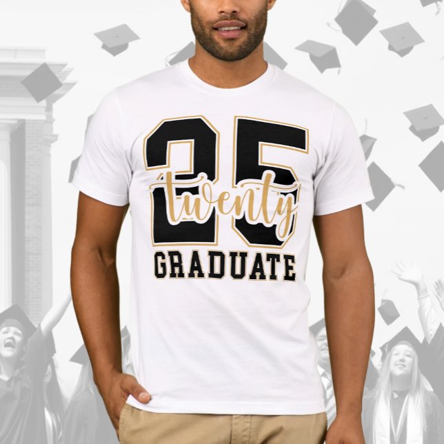 Camiseta Classe de Mais velho Trendy do Formando 2025 (Criador carregado)