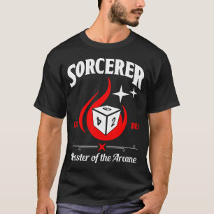 Camiseta Classe de Personagem de D&D Feiticeiro