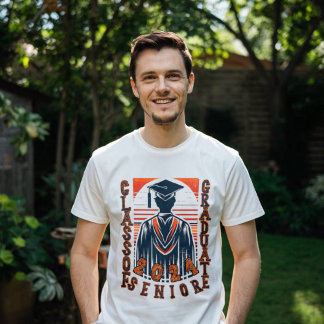 Camiseta classe de personalização do formando de segundo gr
