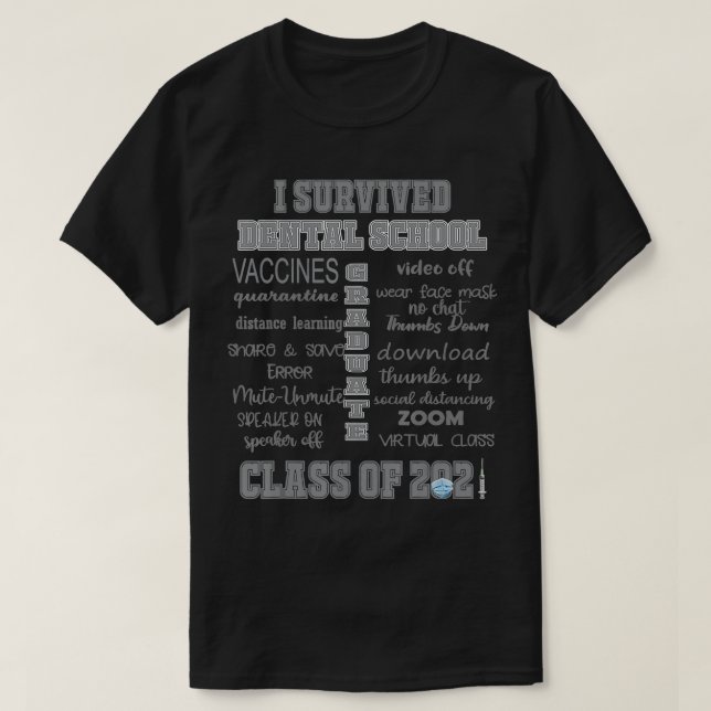 Camiseta Classe De Presente De Formando De Faculdade De Den (Frente do Design)