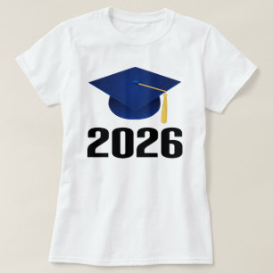 Camiseta Classe de presente graduado do chapéu 2026