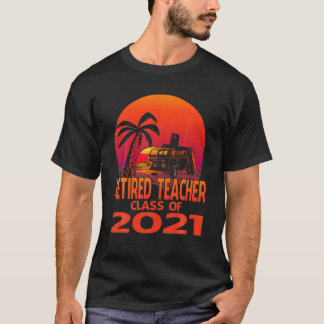 Camiseta Classe De Professores Aposentados De 2021 Sunset B