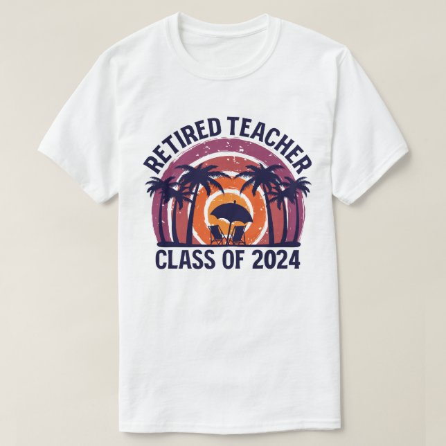 Camiseta Classe De Professores Aposentados De 2024 Retirada (Frente do Design)
