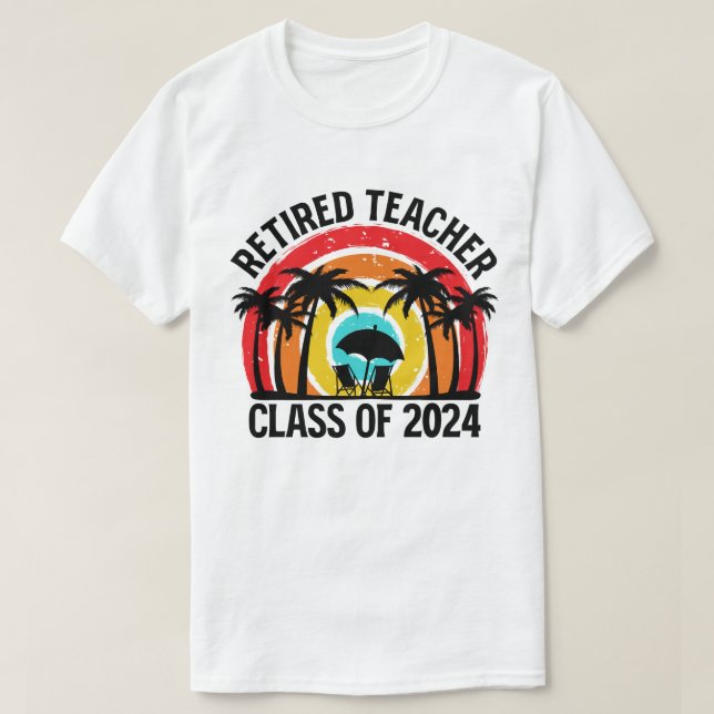 Camiseta Classe De Professores Aposentados De 2024 Retirada (Frente do Design)