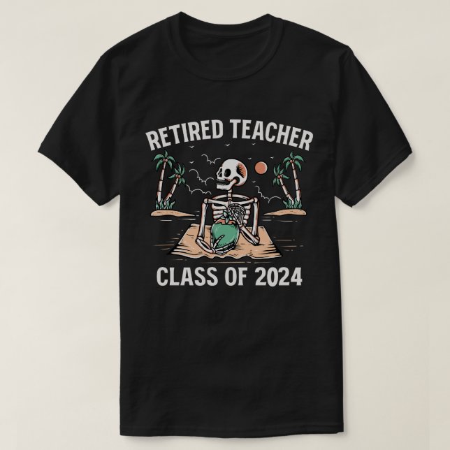 Camiseta Classe De Professores Aposentados De 2024 Retirada (Frente do Design)