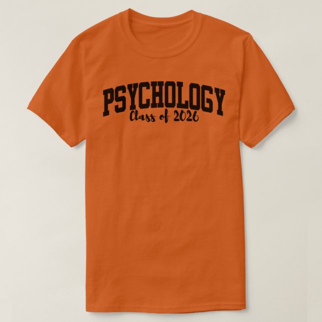 Camiseta Classe de Psicologia de 2026 Major (Frente do Design)