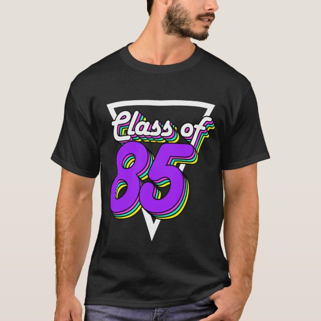 Camiseta Classe de Reunião do Segundo grau de 1985 85 34 an (Frente)