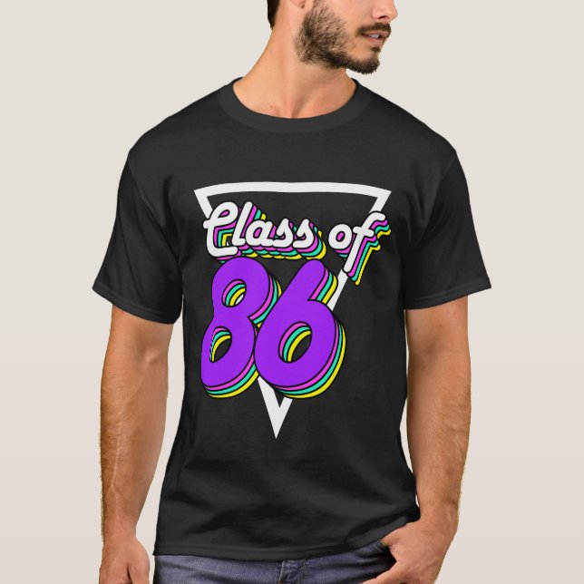 Camiseta Classe de Reunião do Segundo grau de 1986 86 33 an (Frente)