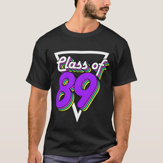Camiseta Classe de Reunião do Segundo grau de 1989 89 30 an (Frente)