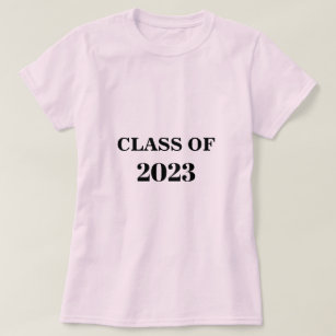 Camiseta Classe De Rosa claro De Graduação Mínima Simples 2