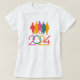Camiseta Classe de Silhueta Colorida 2024 (Frente do Design)