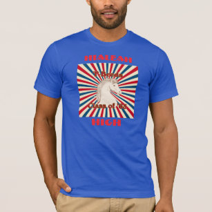 Camiseta Classe de T-Breds de Hialeah de 65 k. T-shirt azul