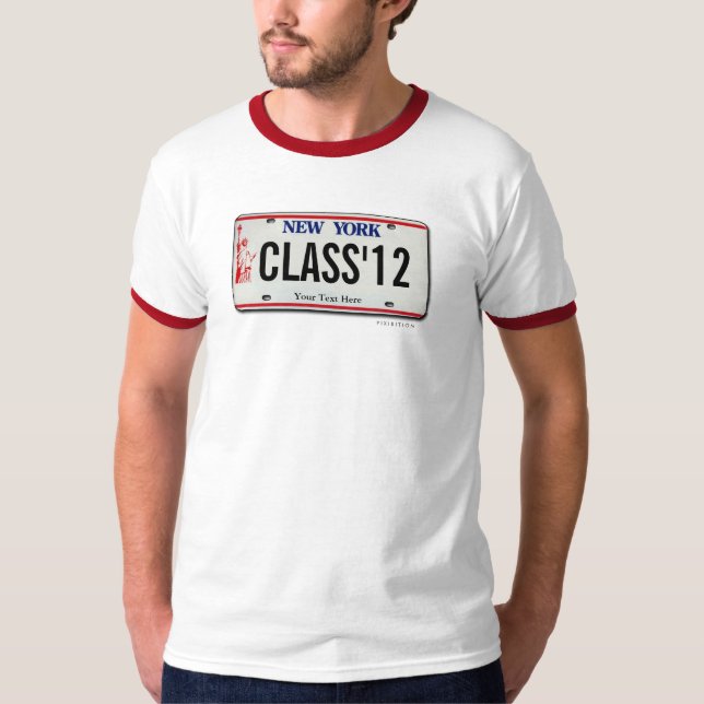 Camiseta Classe de t-shirt da graduação da matrícula de (Frente)