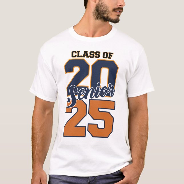 Camiseta Classe de T-shirt do Mais velho 2025 (Frente)