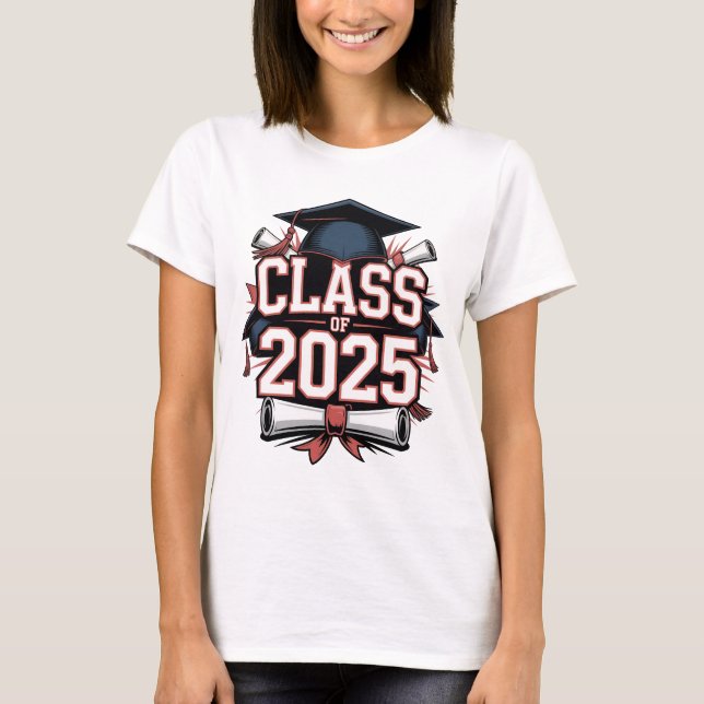 Camiseta Classe de T-Shirt para Formatação de 2025 - Ano Ma (Frente)