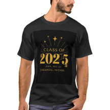 Classe de T-Shirt para Graduação 2025 - Dream Big,