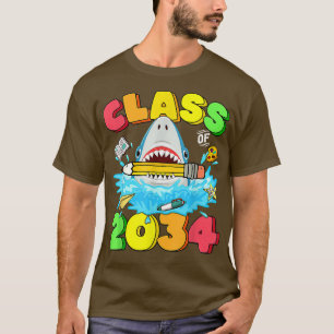 Camiseta Classe de Tubarão 2034 cresce com o Mim Graduation