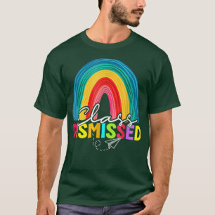 Camiseta Classe Dispensada Rainbow Happy No Dia Da Escola T