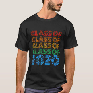 Camiseta Classe Do Design de texto Retroativo 2020 Vintage