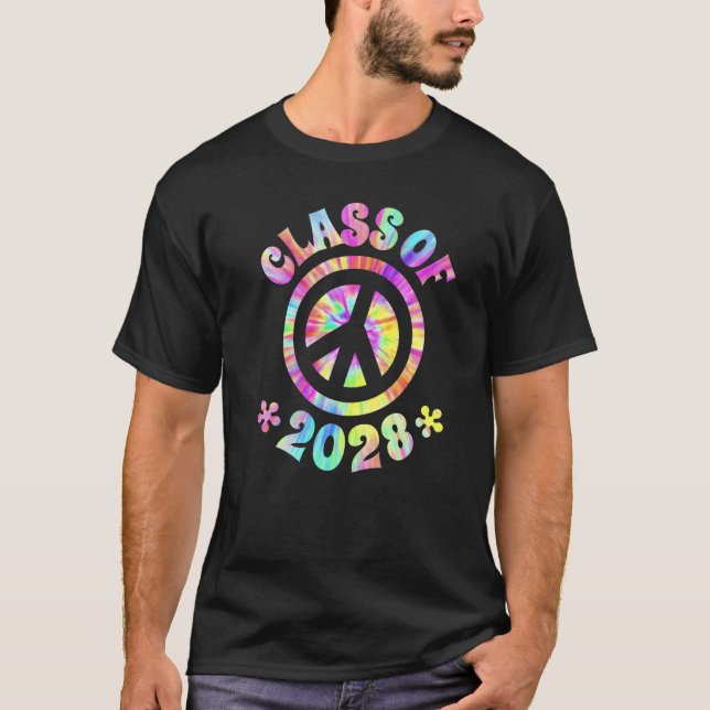 Camiseta Classe Do Futuro Formando 2028 Peace Sig (Frente)