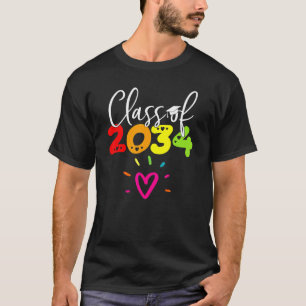 Camiseta Classe Do Jardim De Infância 2034 Cresce Com O For