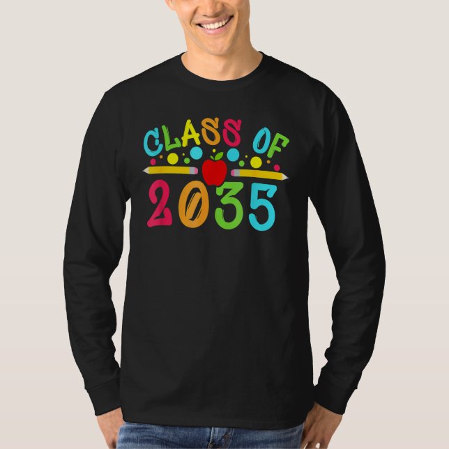 Camiseta Classe Do Jardim De Infância 2035 Para Graduação A (Frente)