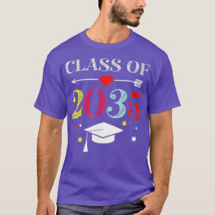 Camiseta Classe Do Jardim De Infância 2035 Pré K Cresce Com