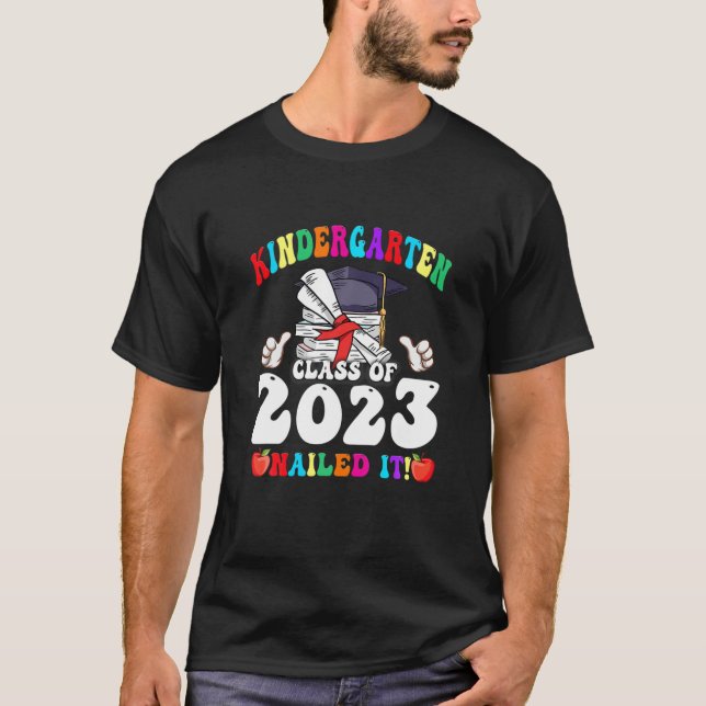 Camiseta Classe Do Jardim De Infância De 2023 Entrou Na Esc (Frente)