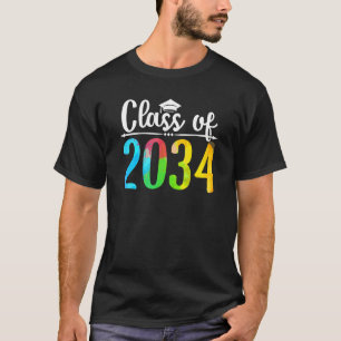 Camiseta Classe Do Jardim De Infância De 2034 Cresce Com A 