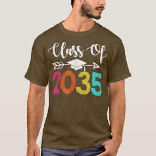 Camiseta Classe Do Jardim De Infância De 2035 Cresce Com A