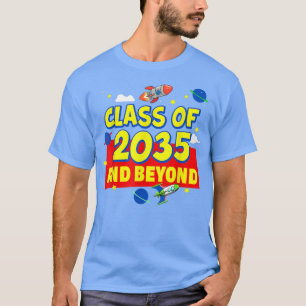 Camiseta Classe do jardim de infância de 2035 Cresce com me
