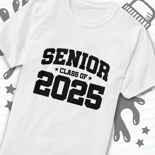 Camiseta Classe do Mais velho de Graduação 2025 para Segund (Criador carregado)