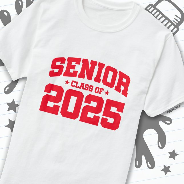 Camiseta Classe do Mais velho de Graduação 2025 para Segund (Criador carregado)