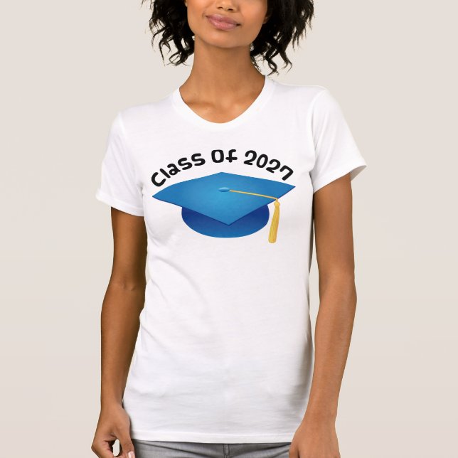 Camiseta Classe do presente 2027 graduado (Frente)