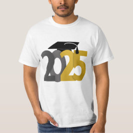 Camiseta Classe Dourada e Cinza de Graduação 2025