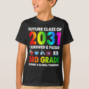 Camiseta Classe Futura Da Equipe Do 3º Ano De 2031 De Volta