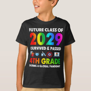 Camiseta Classe Futura Da Equipe Do 4º Ano De 2029 De Volta