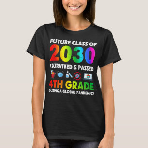Camiseta Classe Futura Da Equipe Do 4º Ano De 2030 De Volta