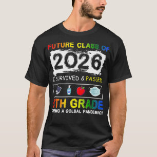 Camiseta Classe Futura De 2026 Gradu, Estudante Engraçado D