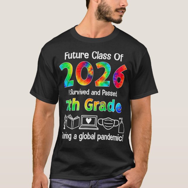 Camiseta Classe Futura De 2026 I Sobrevivi À 7 Grau  (Frente)