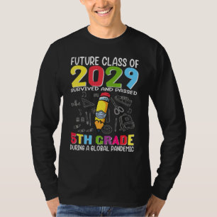 Camiseta Classe Futura De 2029 I Sobreviveu À 5 Grau G
