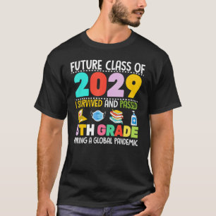 Camiseta Classe Futura De 2029 I Sobreviveu À 5 Grau G